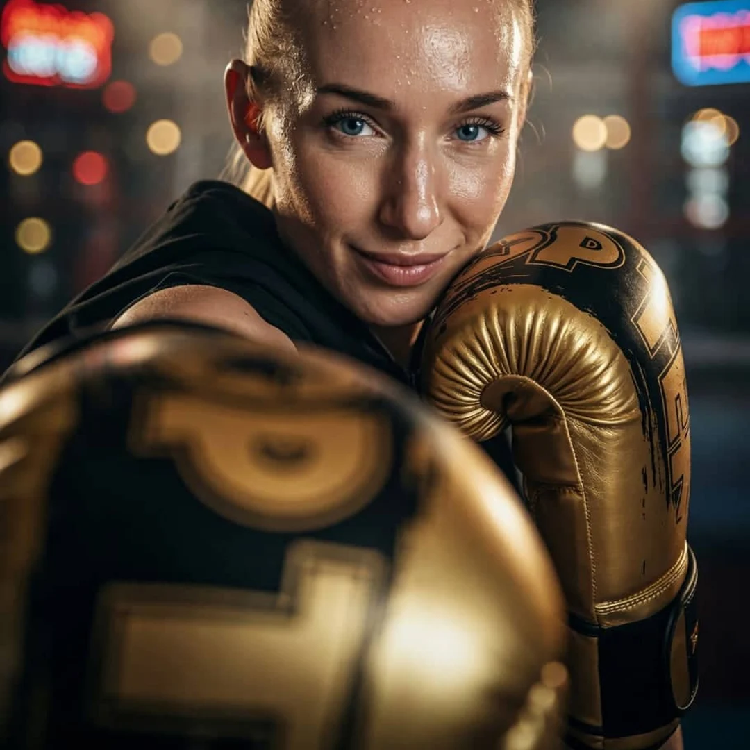 Kickboxing med TOP TEN-hansker