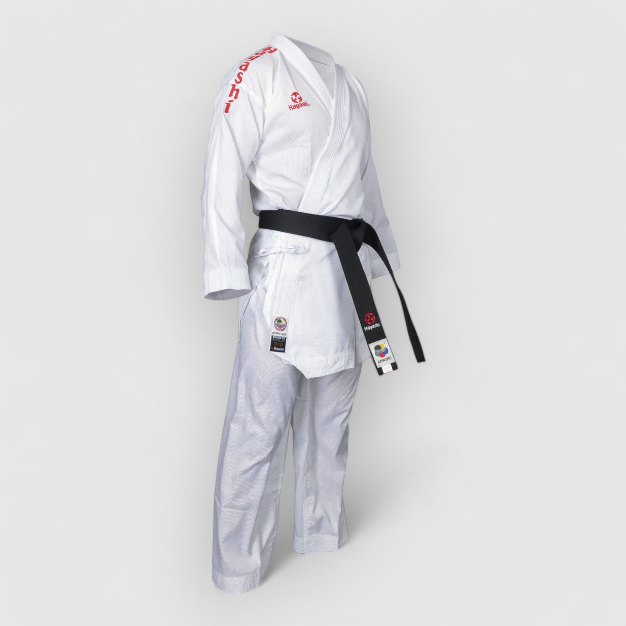 HAYASHI Air Deluxe Karate Gi blå og rød – WKF-godkjent